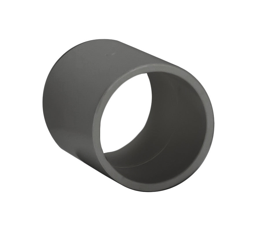 PVC External Coupling Schedule 80 - 1 Inch Grey