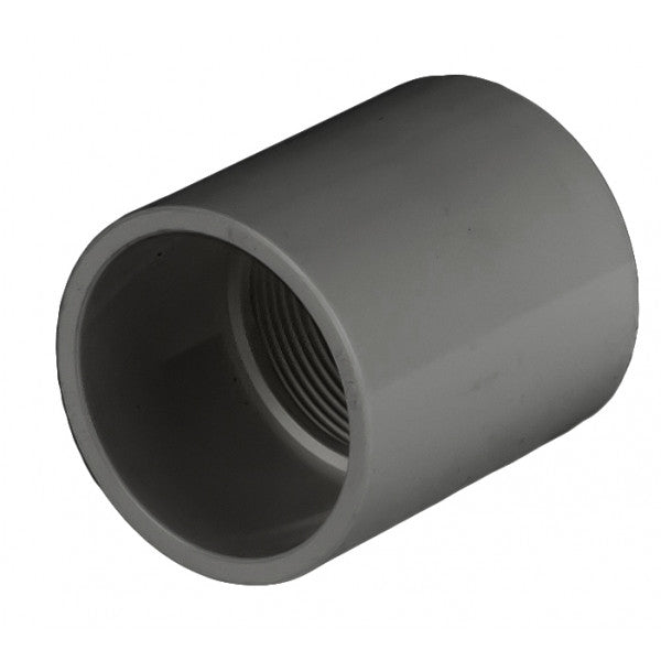 PVC Female Adapter SxT Grey - 1 1/4 Inch