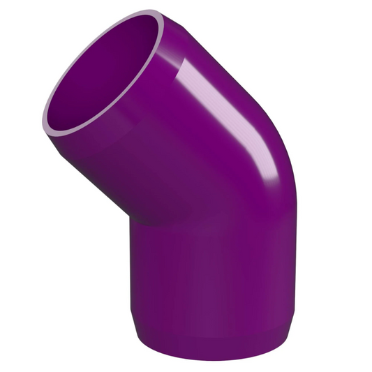 PVC 45 Degree Elbow Schedule 40 - 3/4 Inch Purple