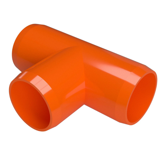 PVC Tee Schedule 40 - 3/4 Inch Orange