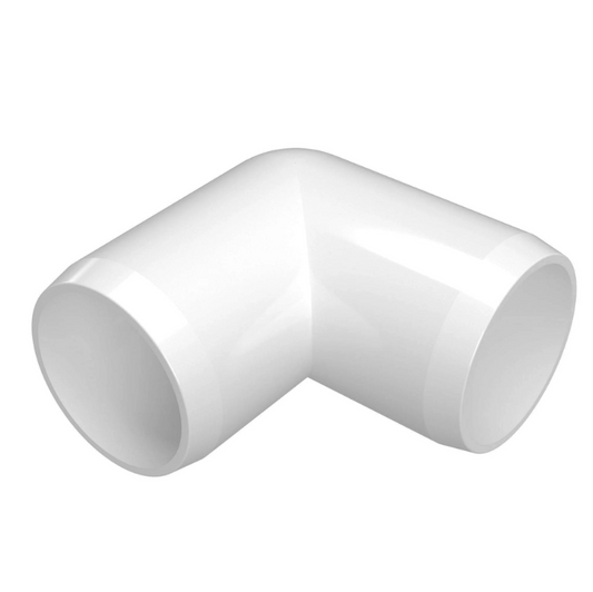 PVC 90 Degree Elbow Schedule 40 - 1/2 Inch White