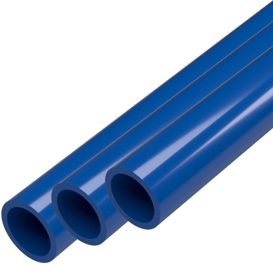 24 Inch PVC Pipe Schedule 40 - 1/2 Inch Blue