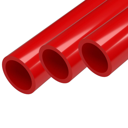 24 Inch PVC Pipe Schedule 40 - 2 Inch Red