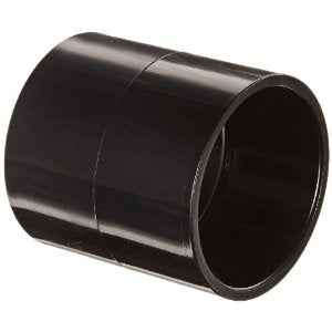 PVC External Coupling Schedule 40 - 1/2 Inch Black