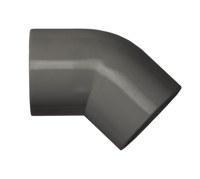 PVC 45 Degree Elbow Schedule 80 - 1 Inch Grey