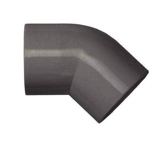 PVC 45 Degree Elbow Schedule 80 - 1 1/4 Inch Grey