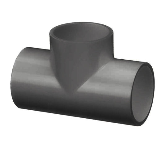 PVC Tee Schedule 80 - 1 Inch Grey