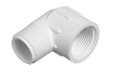 PVC 90 Degree Street Elbow Mipt x Fipt - 1/2 Inch