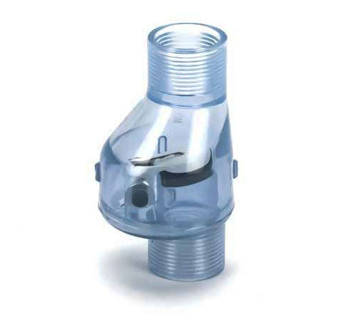PVC Flapper Check Valve FTP x FTP - 1/2 Inch