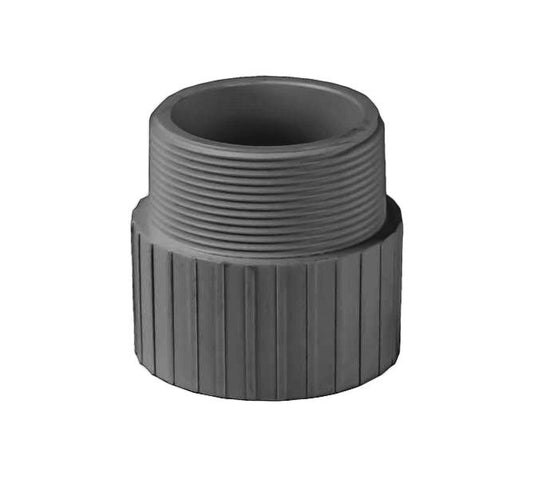 PVC Male Adapter Schedule 80 SxT - 2 Inch Grey