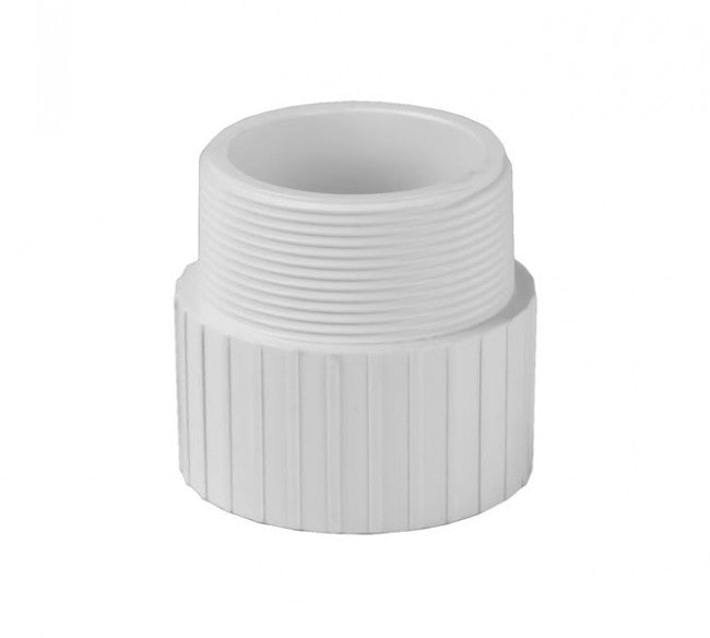 PVC Male Adapter Schedule 80 SxT - 3/4 Inch White