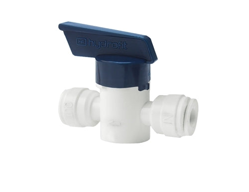 RO Inline Ball Valve 3/8 Inch tube x 3/8 Inch tube